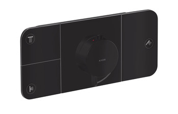 AXOR One Thermostatic module for concealed installation for 3 functions Matt Black