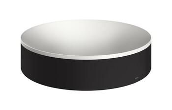 AXOR Suite Wash bowl 400 without tap hole and overflow Matt Black