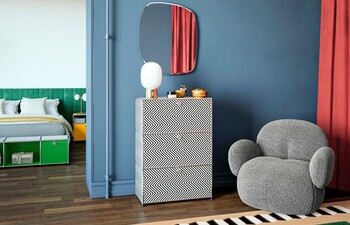 USM Haller Highboard | ZIGZAG by Claudia Comte