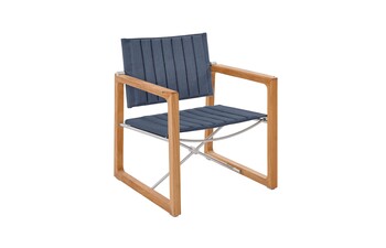 BENTON Lounge Sessel Rauchblau fest