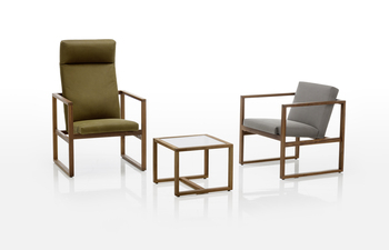 Grace wood high armchair