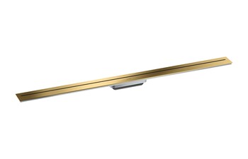 AXOR Drain Finish set shower drain 1200 for wall mounting | Polished Gold Optic