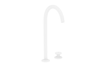 AXOR One 2-hole basin mixer Select 260 with push-open waste set | matt white