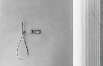 AA/27 Aboutwater Boffi / Fantini 3/4 built-in thermostatic shower mixer - Shower arm - Showerhead - Shower set