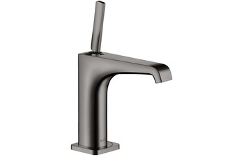 AXOR Citterio E Single lever basin mixer 130 with pin handle and waste set polished black chrome