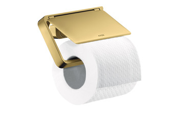 AXOR Universal Accessories Roll holder with cover Polished Gold Optic
