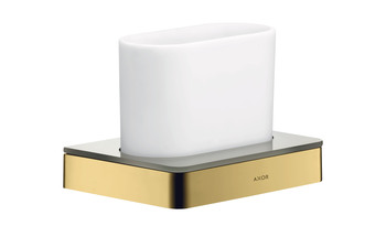 AXOR Universal Accessories Toothbrush tumbler Polished Gold Optic