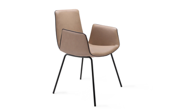 Amelie Armchair mit Stahlgestell