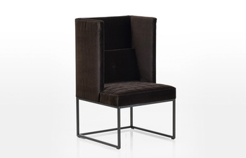 Belami armchair with high backrest
