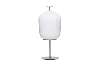 Plissée floor lamp aluminium