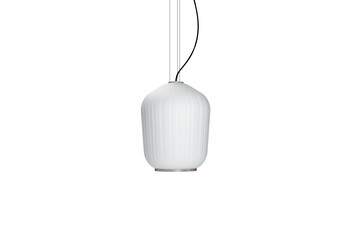 Plissée pendant lamp aluminium