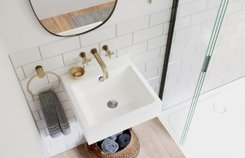 PURO washbasin wall mounted