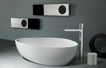 LAMÉ 1-Loch-Waschtischmischer hoch