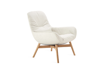 Leya lounge chair with wooden frame