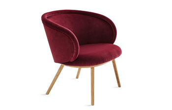 Ona Cocktail Armchair mit Holzgestell