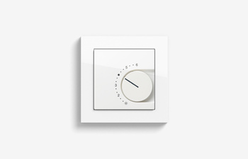Room temperature controller pure white glossy (including E2)