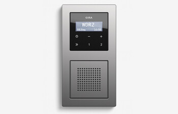 RDS flush-mounted radio with a speaker stainless steel (including E2)