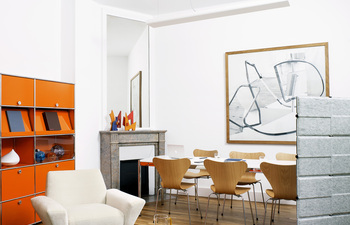 USM Haller Beistelltisch | Olivgrün