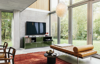 USM Haller TV-Möbel | Olivgrün