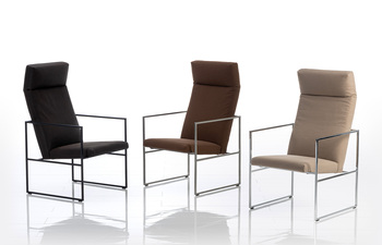 Grace metal high armchair