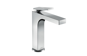 AXOR Citterio Single lever basin mixer 160 with lever handle and waste set - rhombic cut