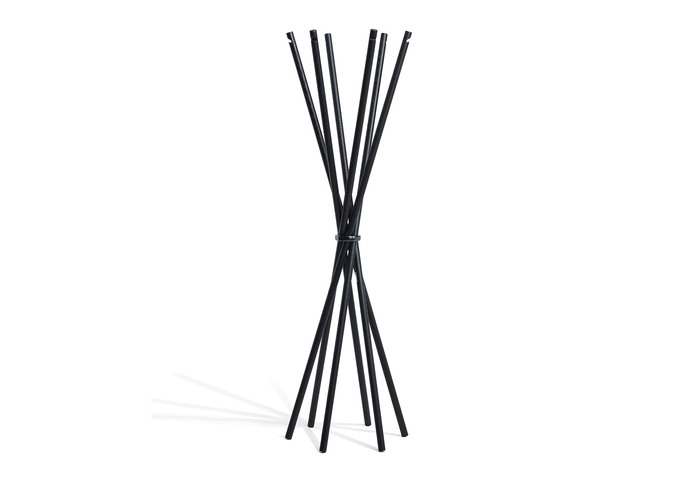 COAT black lacquered ash structure and polished aluminium