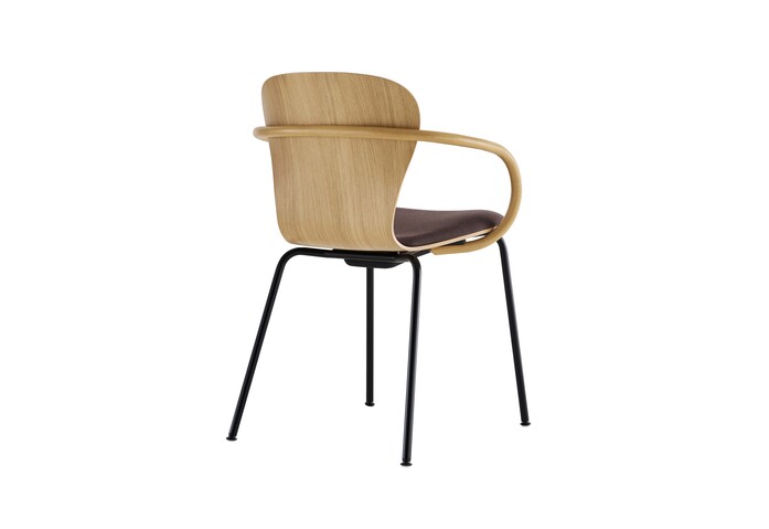 Thonet S220 SPF RAL9005 matt Eiche Naveli 373 FF 139b