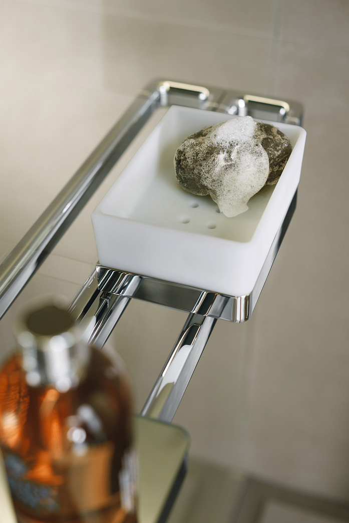 AXOR Universal Accessories Ablage 15070 fuer Dusche Polished Gold Optic 02