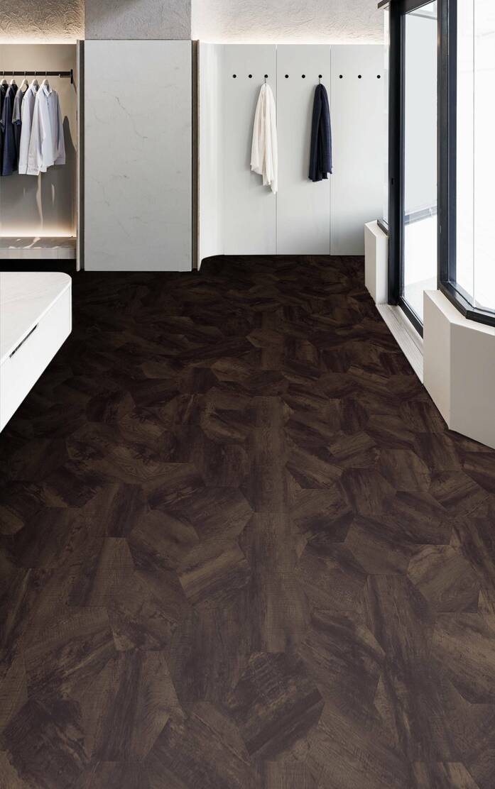 Pattern 259 Studio Moods Big Hexagon Country Oak 991