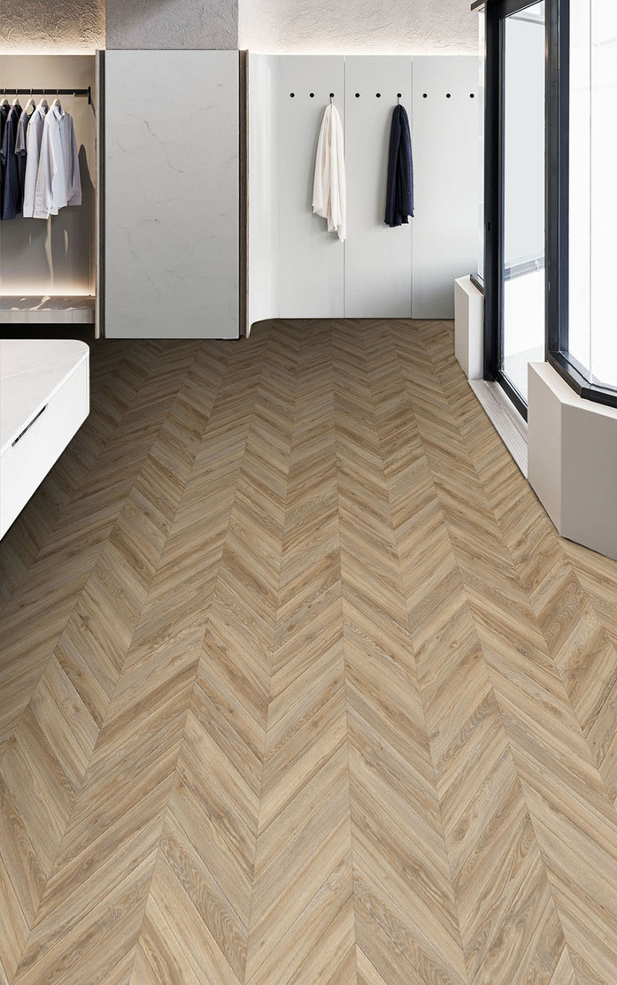 Pattern 262 Studio Moods Chevron Blackjack Oak 22220