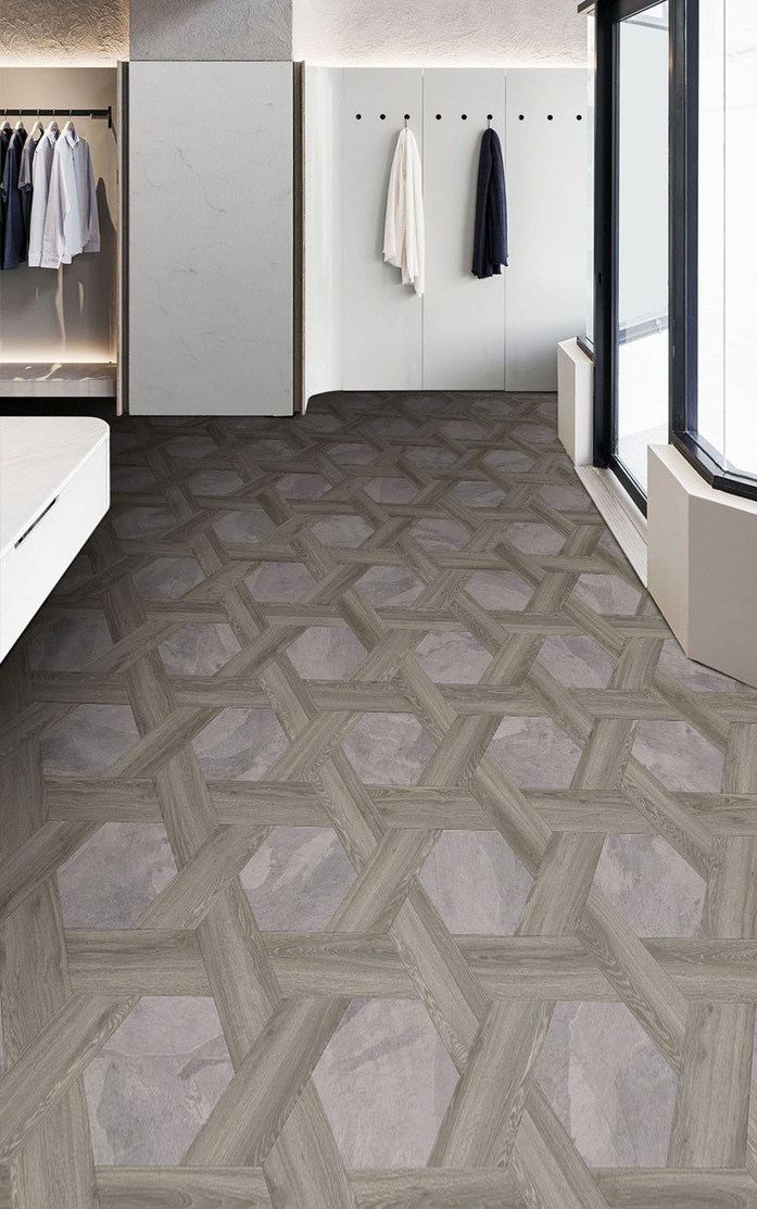 Pattern 269 Studio Moods Wicker Mustang Slate 928 Blackjack Oak 937