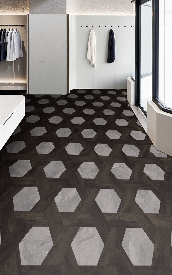 Pattern 274 Studio Moods Wicker Country Oak 991 and Mustang Slate 928