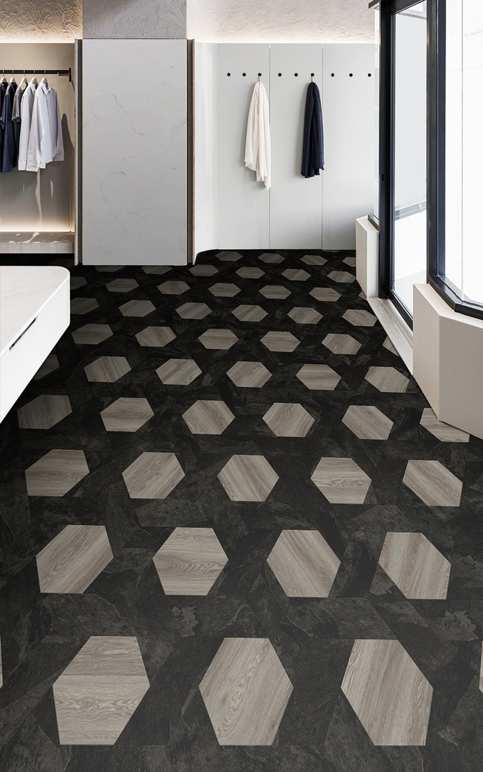 Pattern 284 Studio Moods Wicker Mustang Slate 998 Blackjack Oak 937