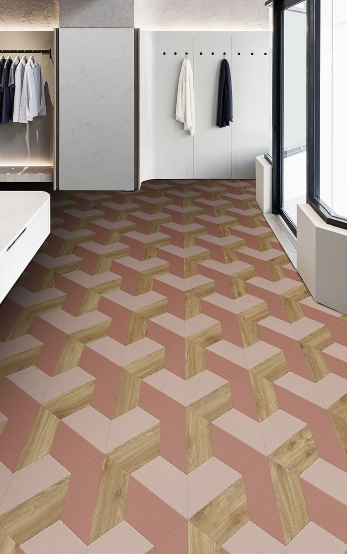 Pattern 290 Studio Moods 3 D Mesh Desert Crayola 533 and 562 Sierra Oak 346