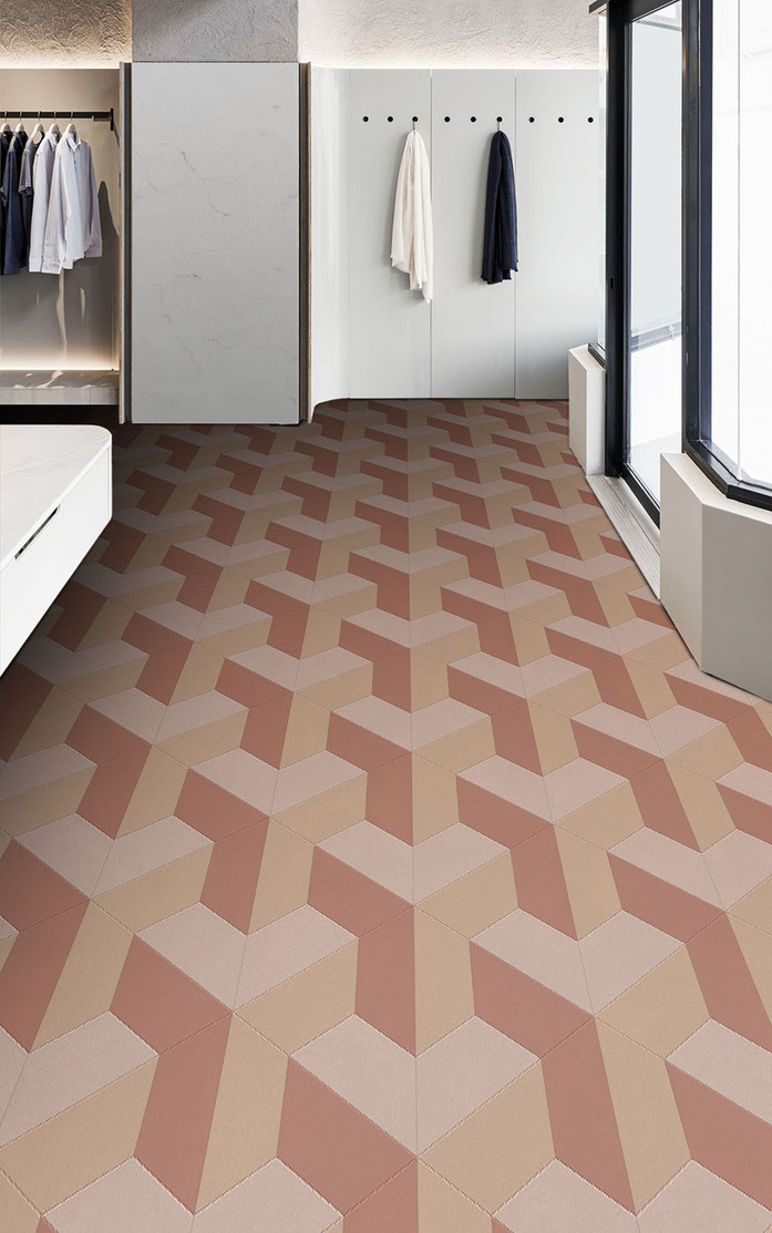 Pattern 291 Studio Moods 3 D Mesh Desert Crayola Dirt Rose Light 533 Dirt Rose Dark 562 Dirt Orange 454