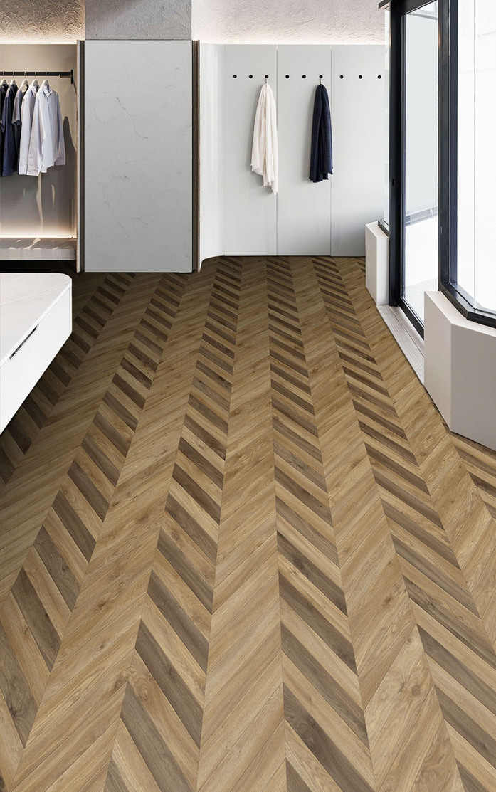 Pattern 307 Studio Moods Chevron Basic Sierra Oak 346 and 876 Dash Strips