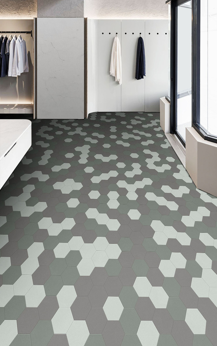 Pattern 344 Studio Moods Hexagon TRIO Desert Crayola 616 Desert Crayola 696 Desert Crayola 772