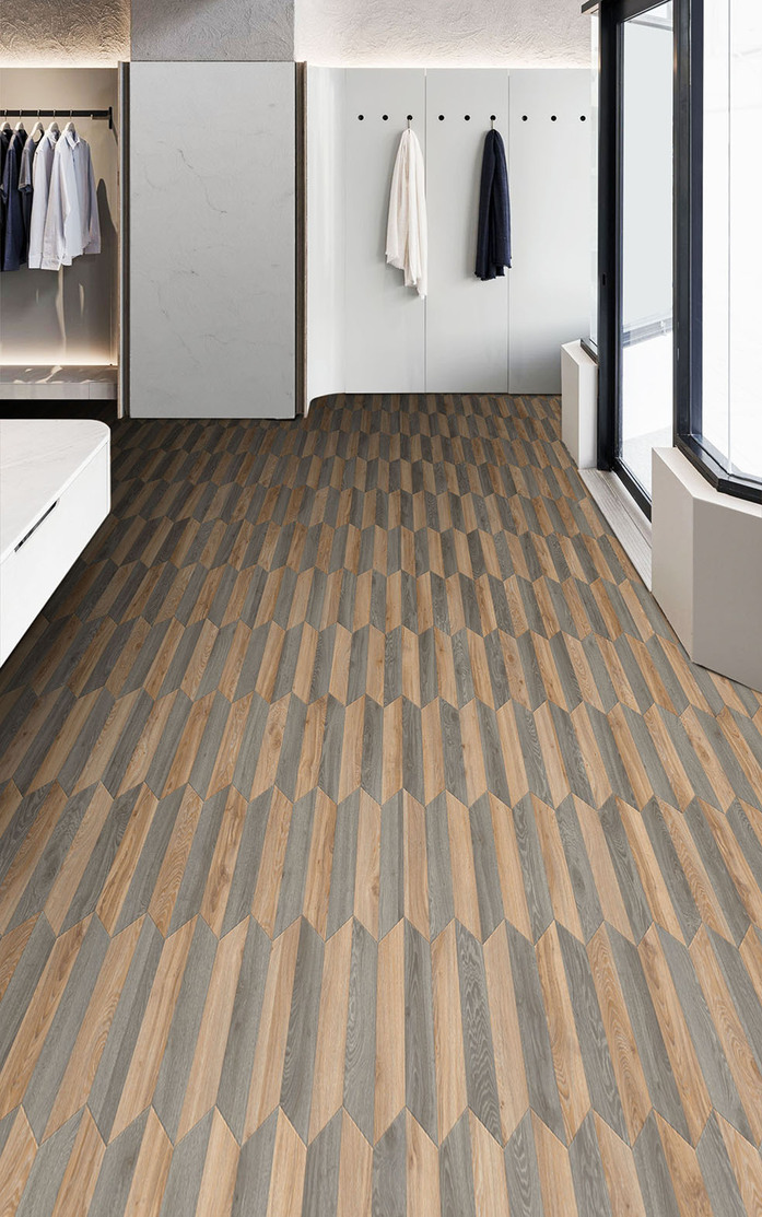 Pattern 373 Studio Moods Arrow Chevron Line Blackjack Oak 220 Blackjack Oak 937
