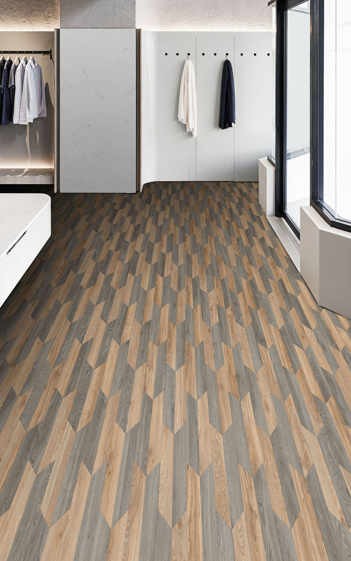 Pattern 377 Studio Moods Arrow Chevron Drop Blackjack Oak 220 Blackjack Oak 937