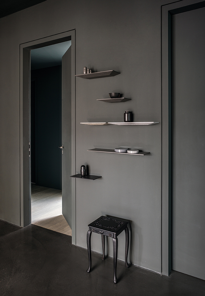 Cut ablage regal schwarz schieferschwarz granit schoenbuch am 1