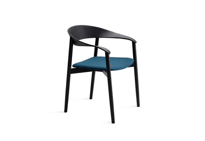02 Stella wooden frame black oak polstered