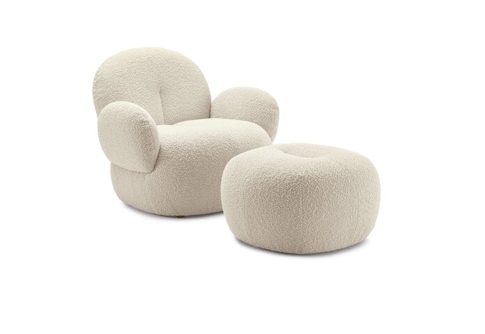 2022 Nana Lounger Pouf Dedar Brebis front