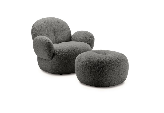 2022 Nana Lounger Pouf Dedar Topo front