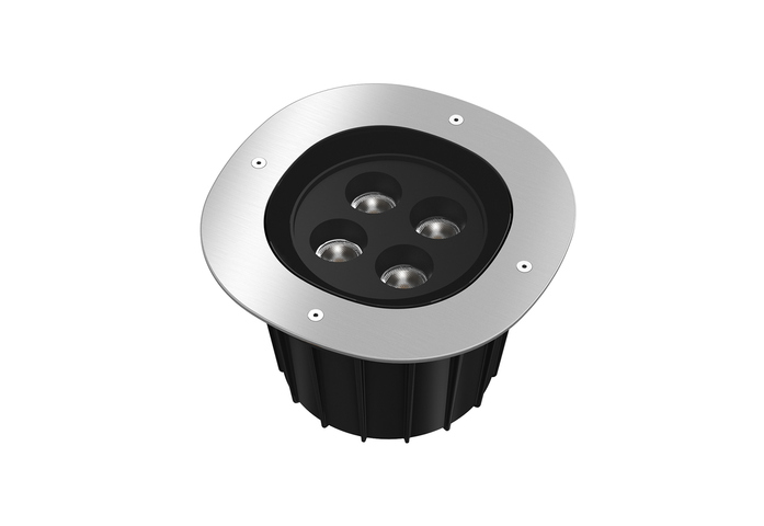 A Round 240 Brushed Steel 1950 X1950