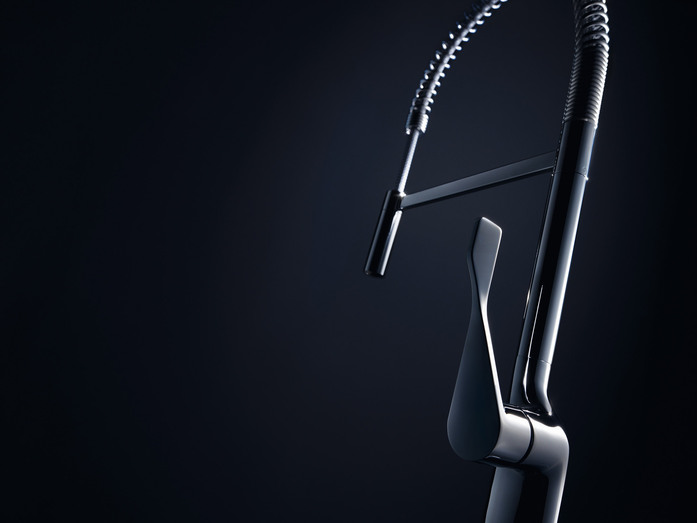 AXOR Citterio Einhebel Kuechenmischer 230 Semi Pro Edelstahl Finish 03