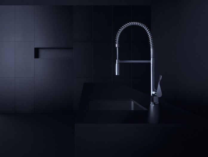 AXOR Citterio Einhebel Kuechenmischer 230 Semi Pro Edelstahl Finish 04