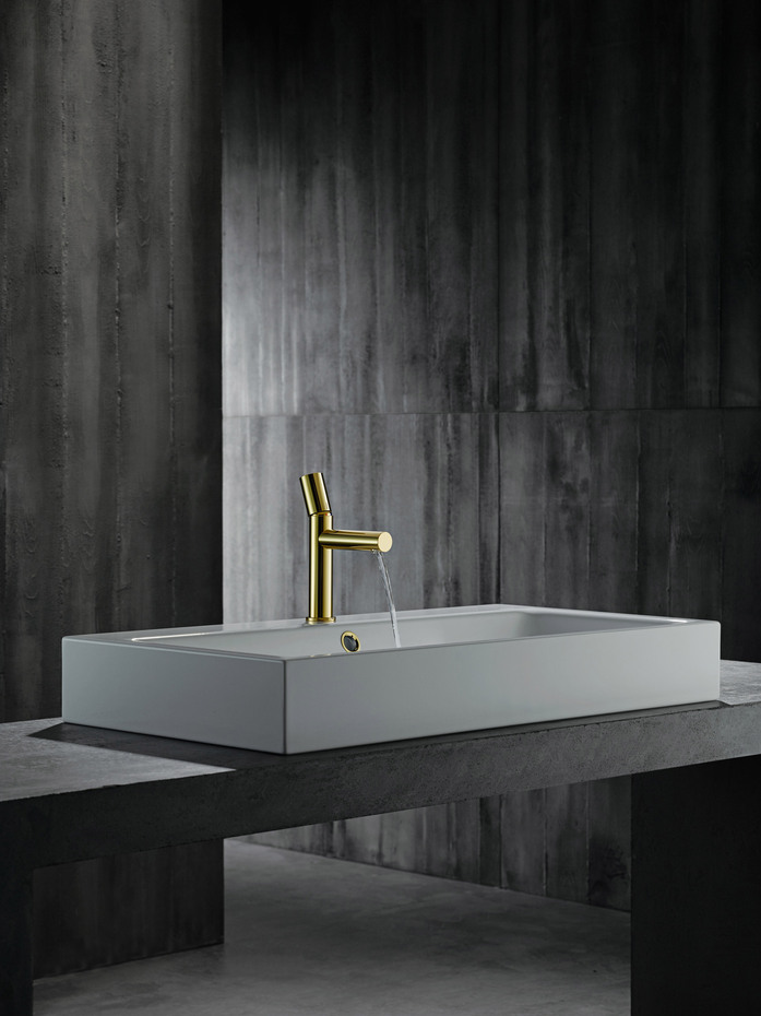 AXOR Uno Einhebel Waschtischmischer 110 mit Zerogriff und Ablaufgarnitur Brushed Nickel 04