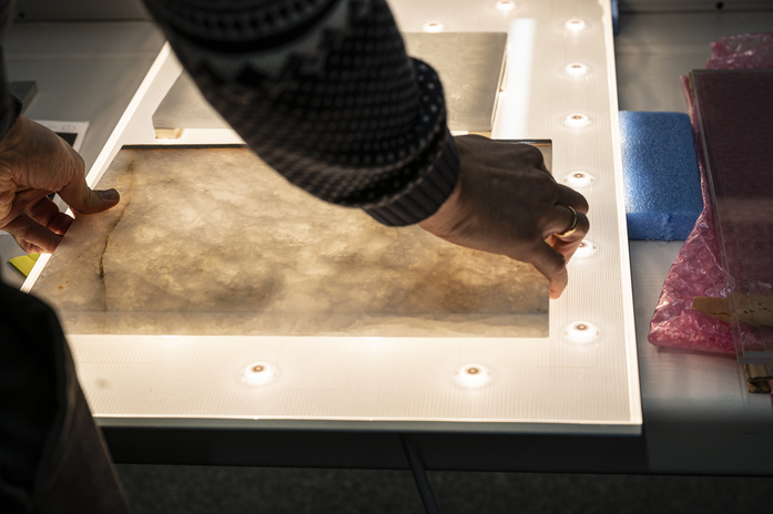 Ambright Flachenlicht Hand Muster
