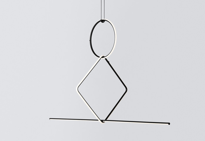 Arrangement circle S square L line
