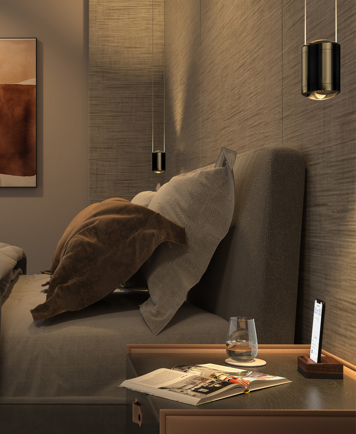 Bedroom 02 c Jet pendant titan night A 3
